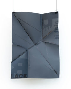 Affiche origami - Paint it Black
