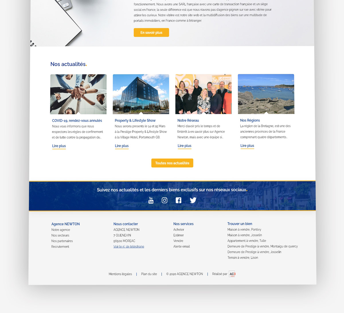 Webdesign site immobilier