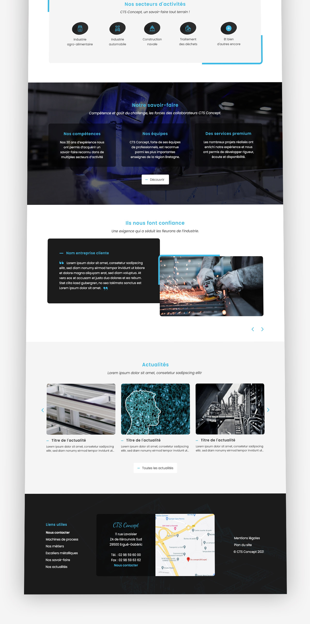 Webdesign site métallerie