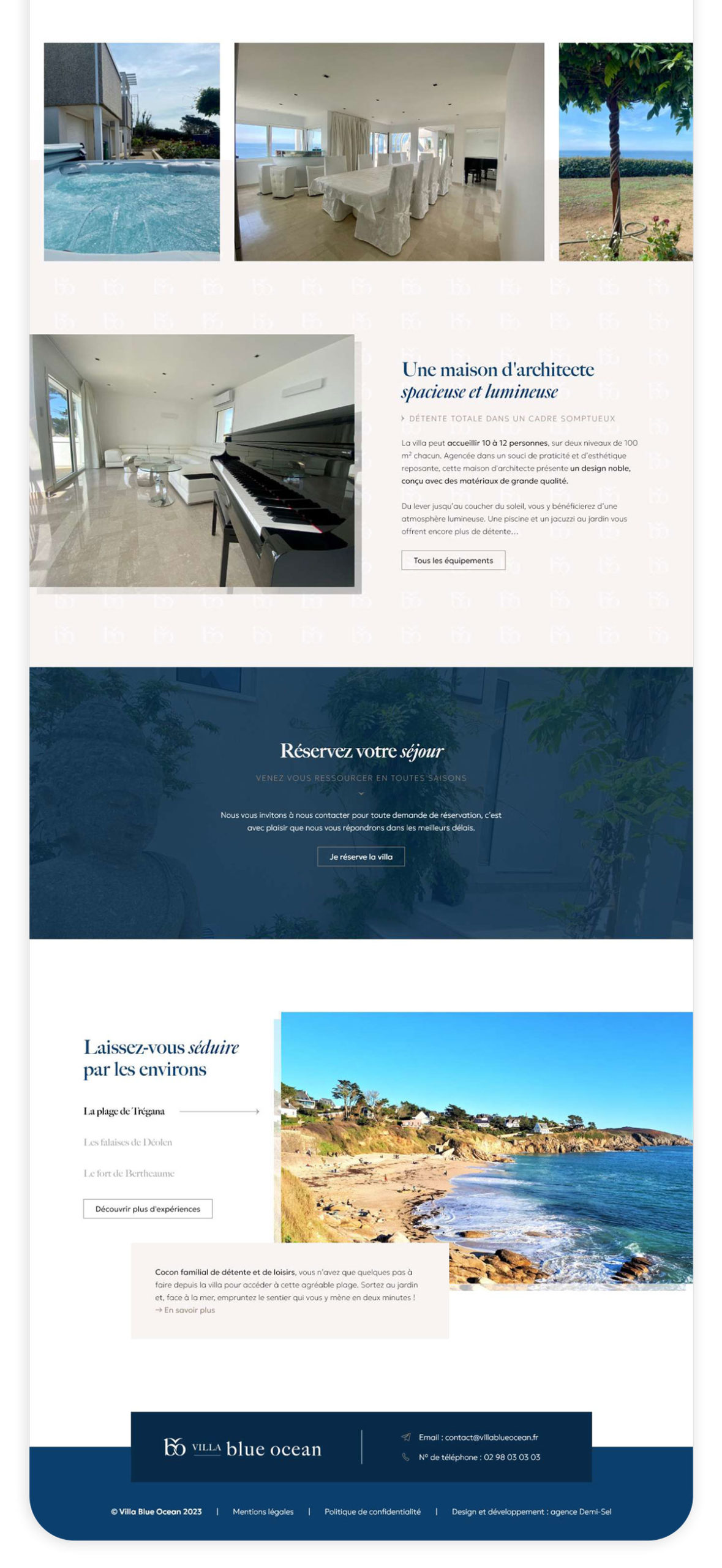 Design site internet - villa